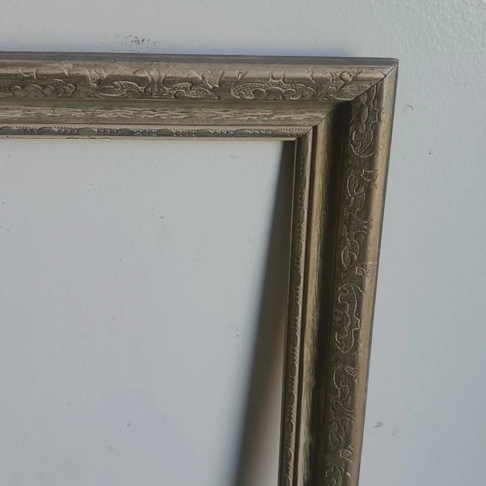 VTG Solid Wood Ornate Gold Gilt Picture Frame Only 2 15x27